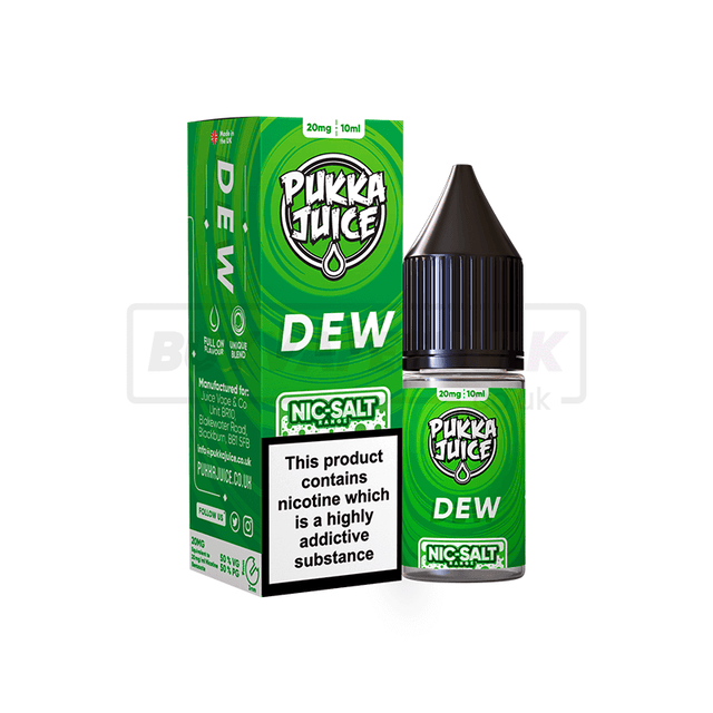 Dew Pukka Juice Nic Salt E-Liquid Pack of 10 x (10ml)