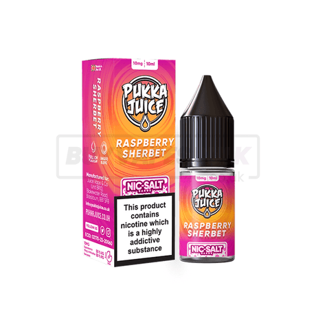 Raspberry Sherbet Pukka Juice Nic Salt E-Liquid Pack of 10 x (10ml)