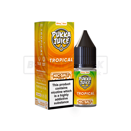 Tropical Pukka Juice Nic Salt E-Liquid Pack of 10 x (10ml)