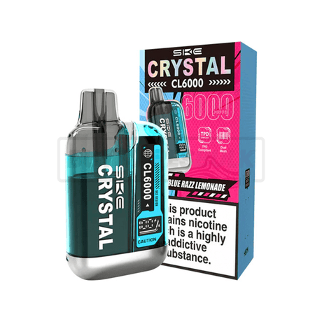 Blue Razz Lemonade SKE Crystal CL6000 Puff Disposable Vape 5 Pack