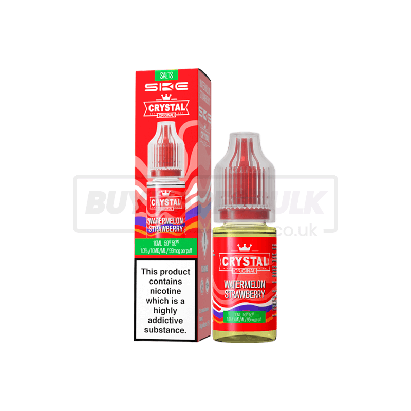 Watermelon Strawberry SKE Crystal Nic Salt E-Liquid Pack of 10 x (10ml)